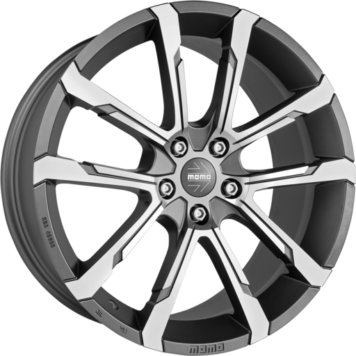 Momo QUANTUM EVO Mat antraciet gepolijst 20 inch velg