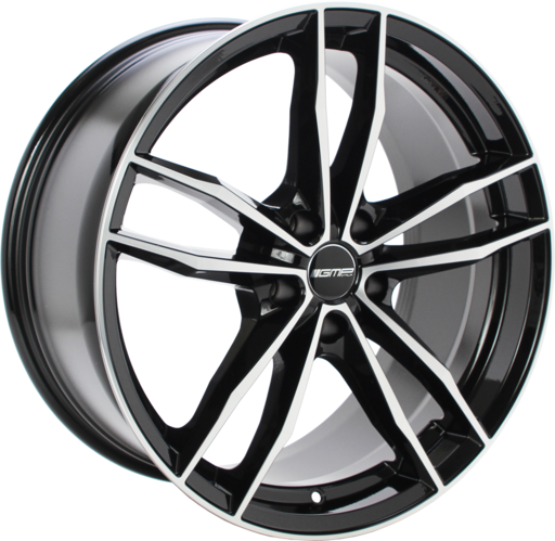 GMP SWAN Zwart gepolijst 19 inch velg